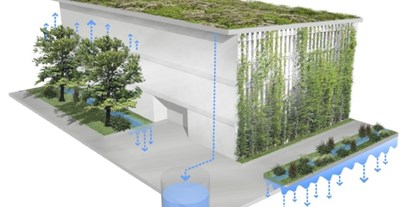 Wasserprojekt - Brandenburg Süd - Regenwasserbewirtschaftung - ausgewählte stadtökologische Projekte in Berlin